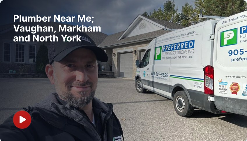 Plumber Near Me; Vaughan, Markham and North York